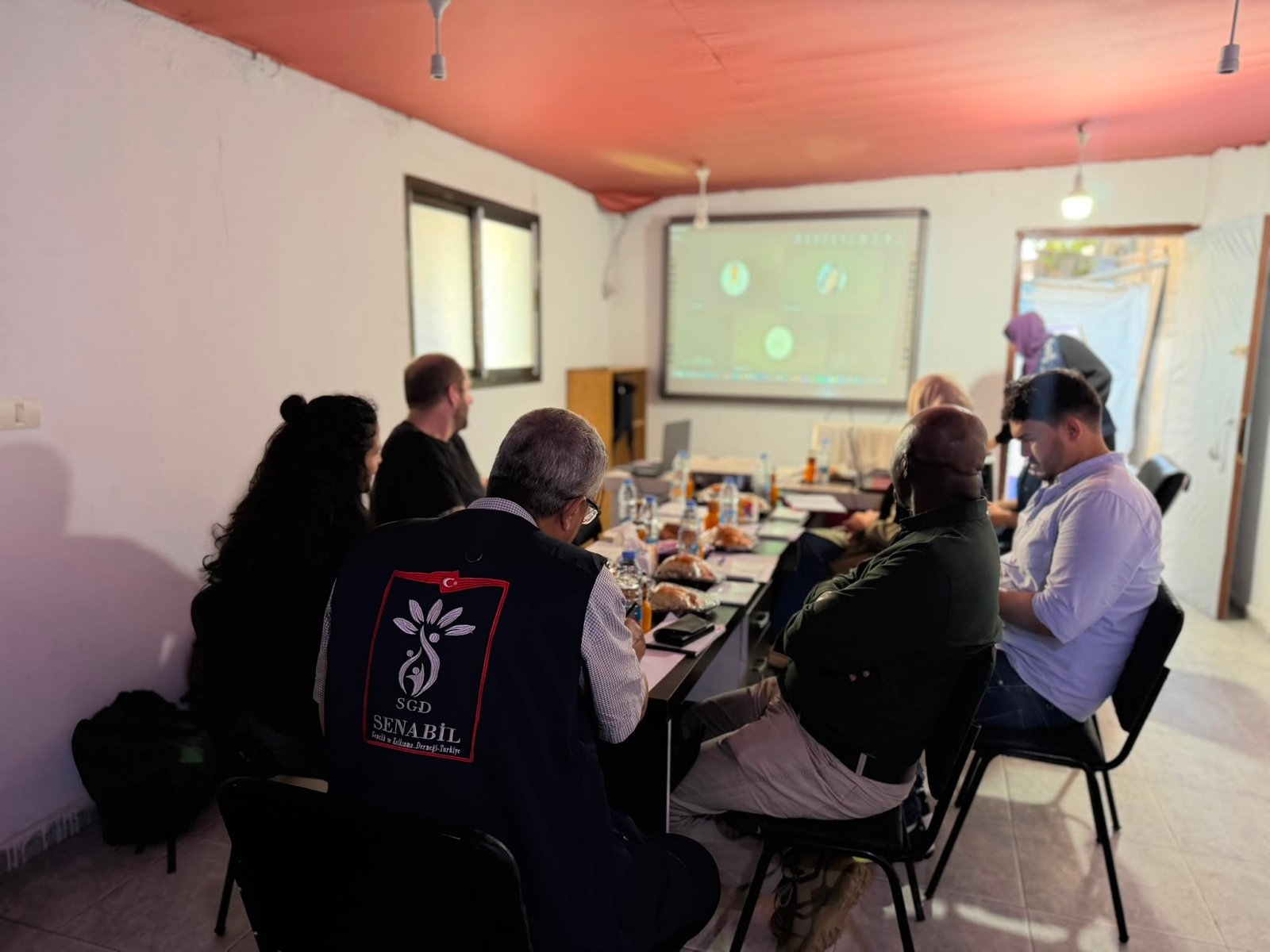 Senabil Association for Youth and Development receives a delegation from the Site Management Cluster to enhance cooperation and unify efforts.