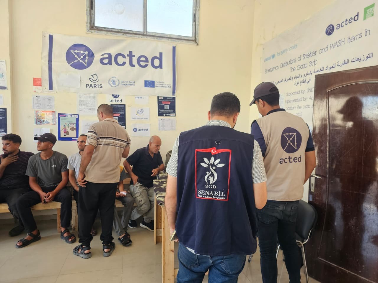 In Partnership with ACTED, Senabil Association for Youth and Development Distributes Tents to Families in Marginalized Areas of Deir al-Balah and Al-Bureij