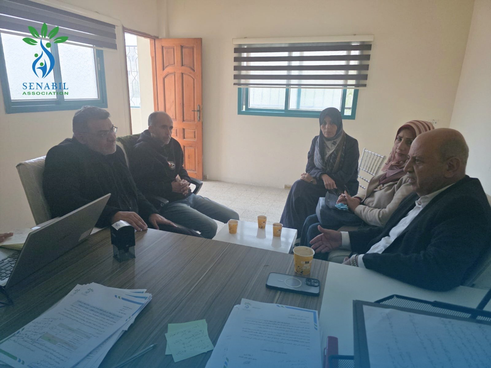 Delegation from Palestine University Visits Senabil Foundation to Discuss Joint Cooperation