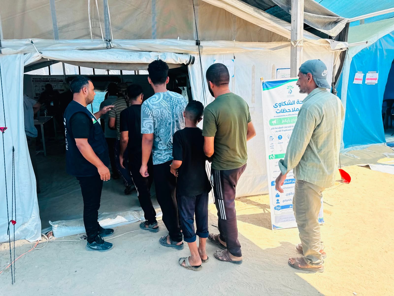 Funded by UNICEF, Senabil Association for Youth and Development Continues Implementing the Shelter Assistance Distribution Project in Khan Younis
