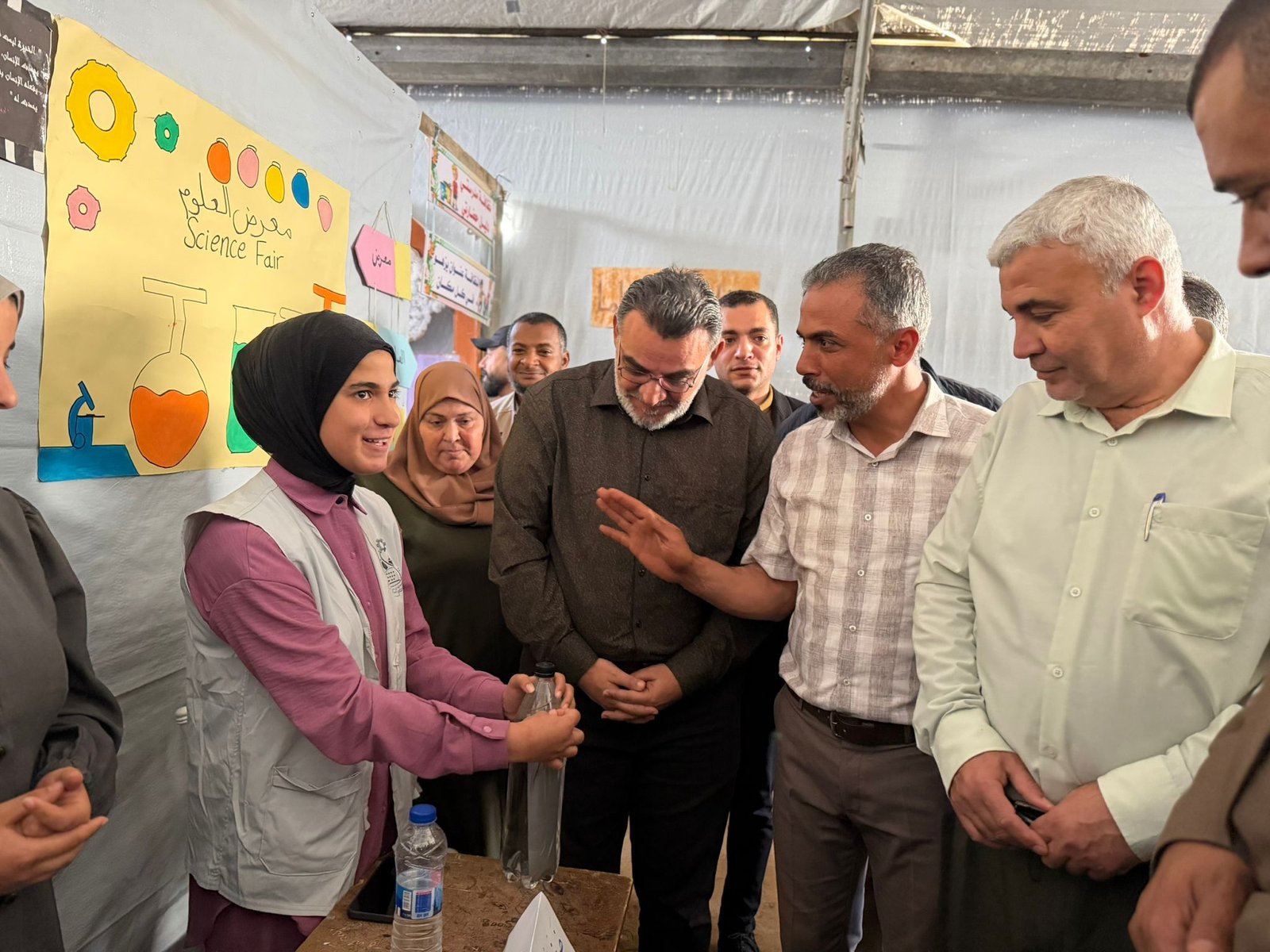 افتتاح معرض العلوم في مدرسة السنابل برعاية وزارة التربية والتعليم ومنظمة اليونيسف