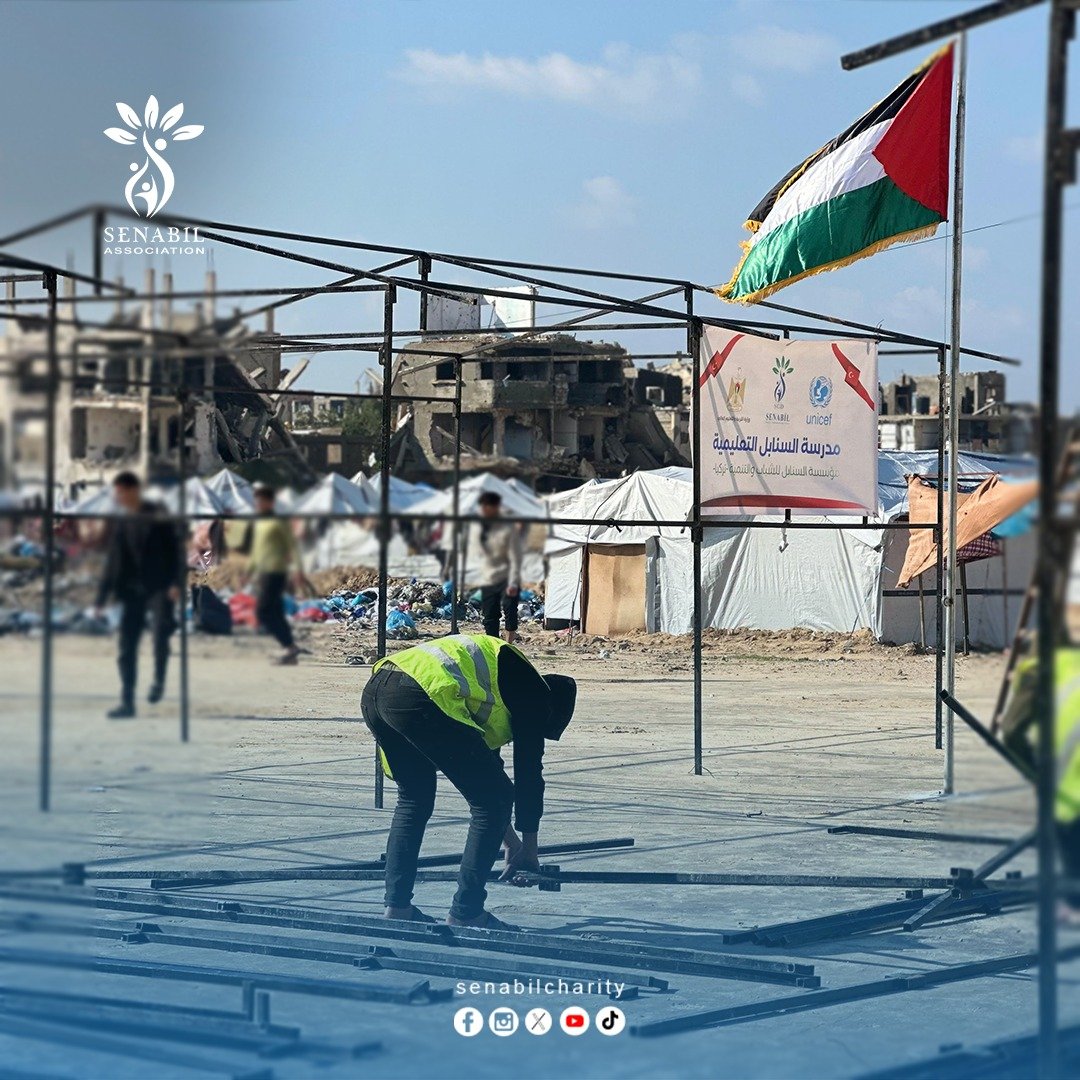 مؤسسة السنابل تبدأ بإنشاء مدرسة السنابل في غزة وتنقل تجربة التعليم من الجنوب إلى الشمال