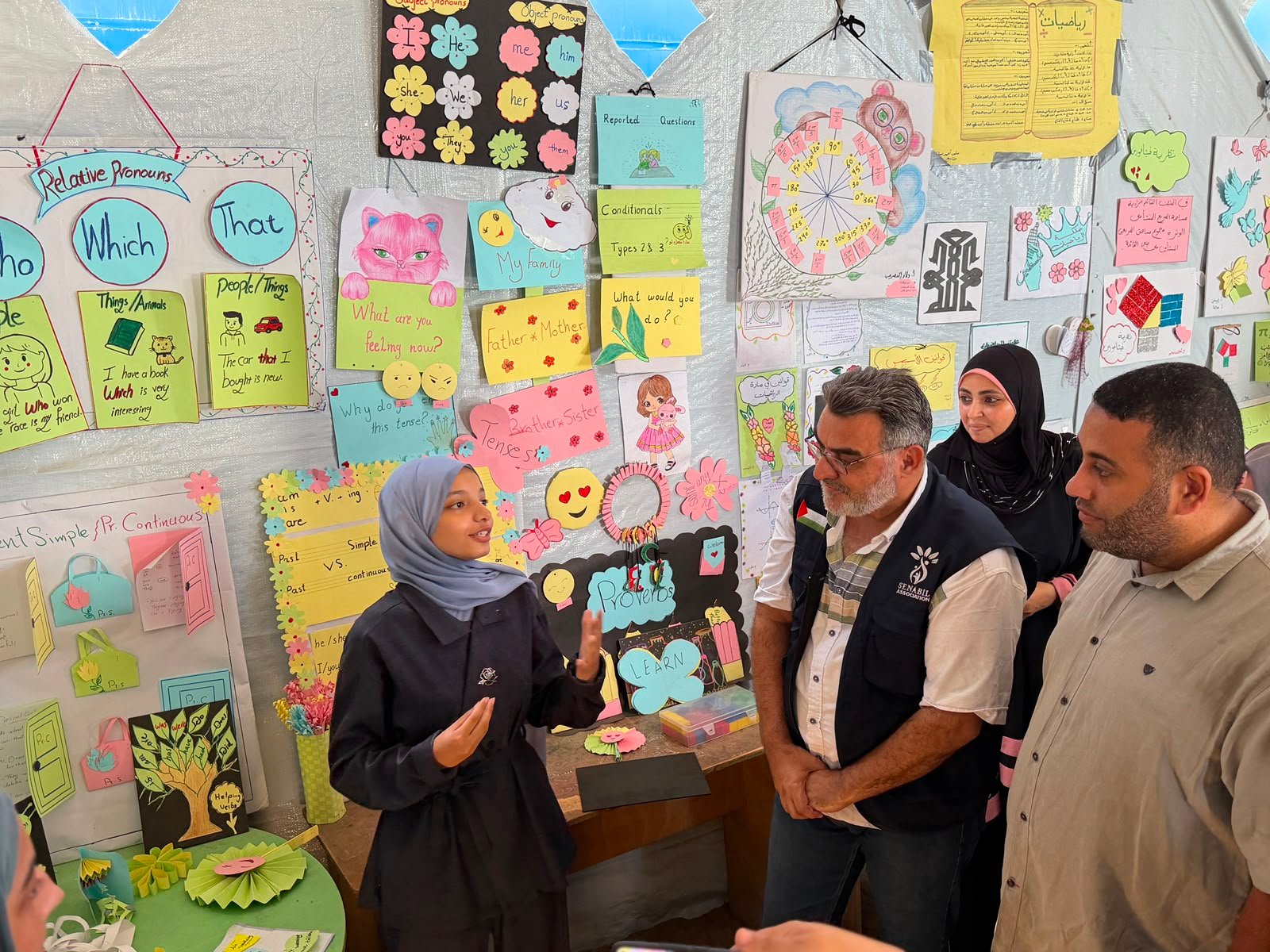 إبداعات الطلبة في ختام المخيم الصيفي «أجراس المدرسة»