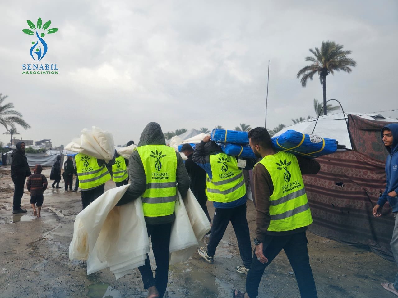 Emergency Relief Response to the Cold Wave in North and South Gaza under the “Gaza Winter… Peace & Warmth” Campaign