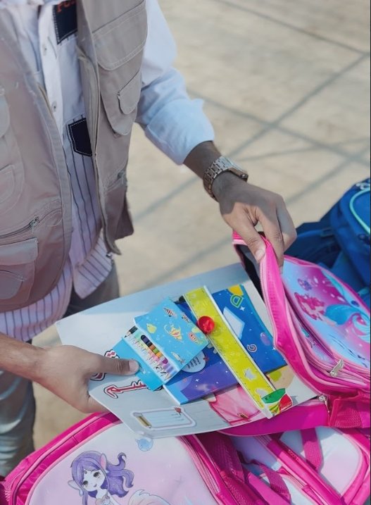 Providing Stationery for Students of Al-Sanabel Schools (1 & 2) and Khan Younis Summer School