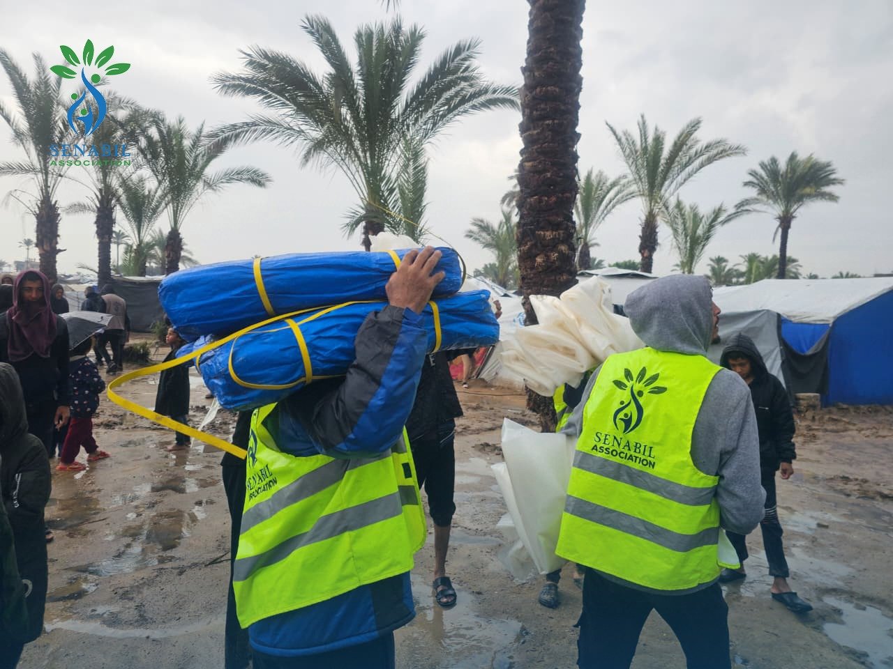 Emergency Relief Response to the Cold Wave in North and South Gaza under the “Gaza Winter… Peace & Warmth” Campaign